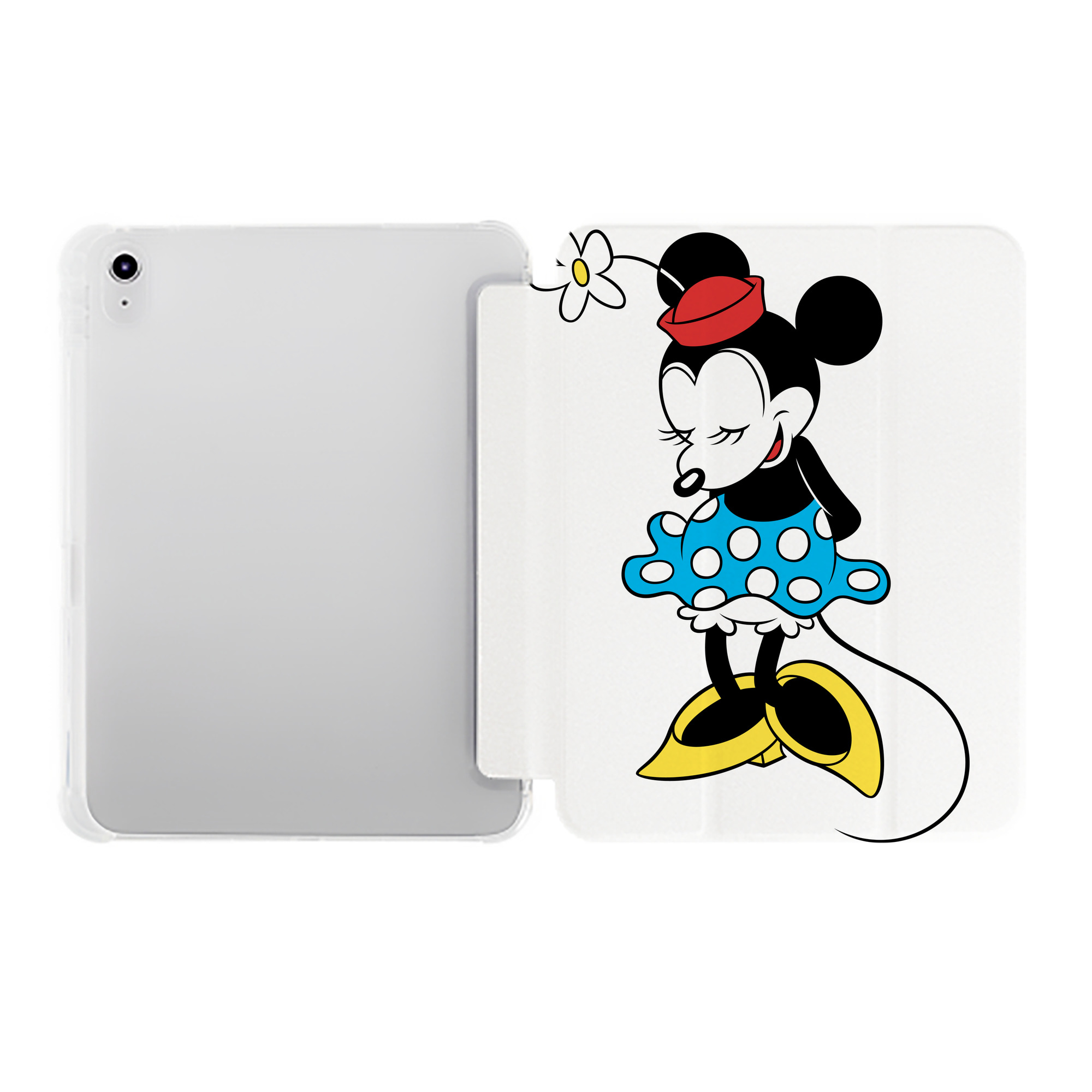（画像用） ミッキーマウス Mickey Mouse IPad ケース ペン収納付き 三つ折りスタンド PUレザー×シリコン 対応機種9.5/10.5/10.9インチ